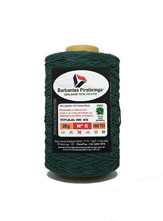 Barbante 2Kg Número 6 - Verde Militar