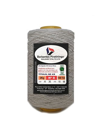 Barbante 2Kg Número 8 - Bege Claro