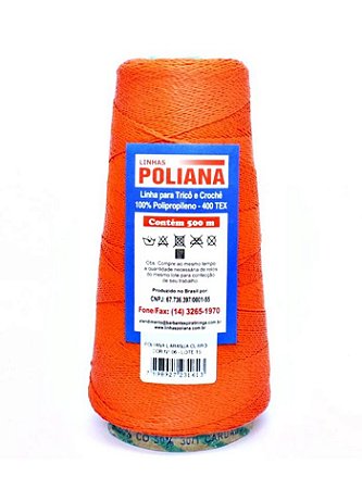 Linha Poliana 500m - Laranja Claro