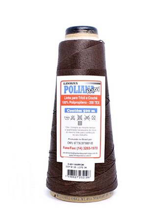 Linha Poliana Baby 500m - Marrom
