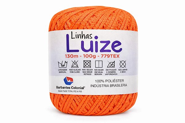 Linha Luize Polipropileno 130m - Laranja Neon