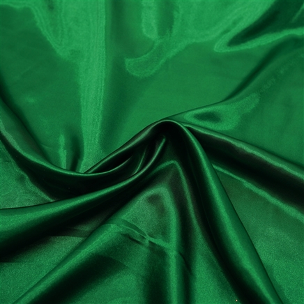 Tecido Cetim Charmousse Verde Bandeira 1,40x1,00m Para Roupas e Decorações