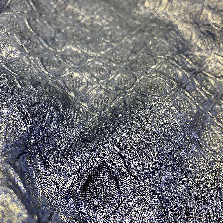 Tecido Jacquard Adamascado Azul 1,45m