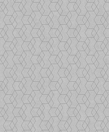Papel de Parede Essencial Ess1035 Geometrico Cinza/Prata - 53cm x 10M