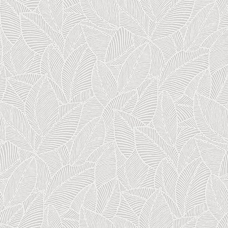 Papel de Parede Essencial Ess1028 Folhas Azul/Branco - 53cm x 10M