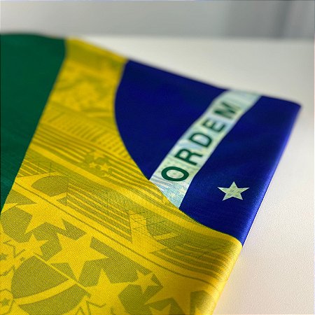 Bandeira do Brasil Dupla Face 1,60x1,00m Copa do Mundo (estampa dos dois lados)