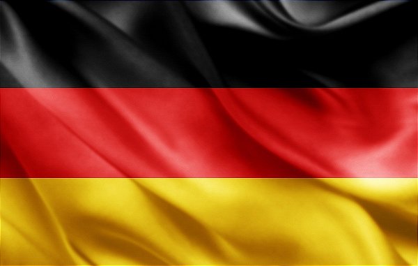 Bandeira da Alemanha de Cetim 1,40x0,91cm Copa do Mundo