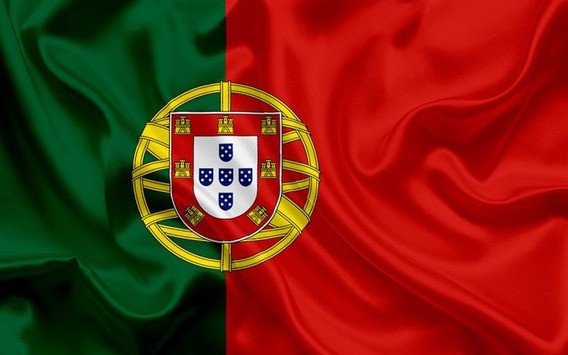 Bandeira de Portugal de Cetim 1,40x0,91cm Copa do Mundo