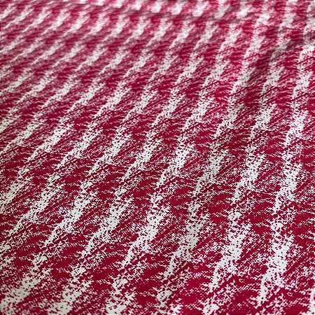 Tecido Tricoline Estampa Tweed Pink 1,40m - Conjuntos Femininos Cropped - por metro