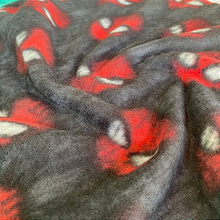 Tecido Soft Estampado Homem Aranha Cinza 1,50x1,00m Pijama Infantil Inverno