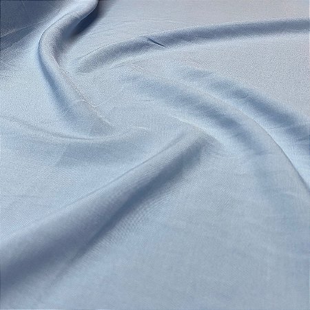 Tecido Viscose Lisa Azul Bebê 1,40m Para Roupas