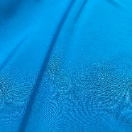 Tecido Viscose Lisa Azul Tiffany 1,40m Para Roupas