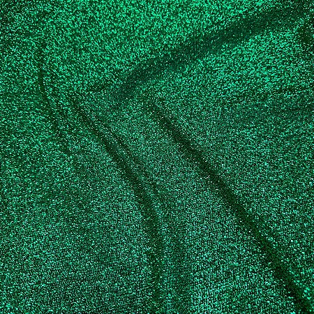 Tecido Lurex Verde Esponjado 1,50m Para Decorações de Festa