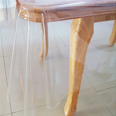 Toalha de mesa transparente Plástica 1,40x1,00 espessura 0.20