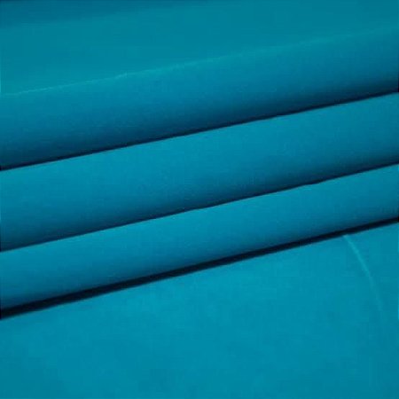 Tecido Veludo Sintético Azul Turqueza 1,40x1,00m Artesanatos