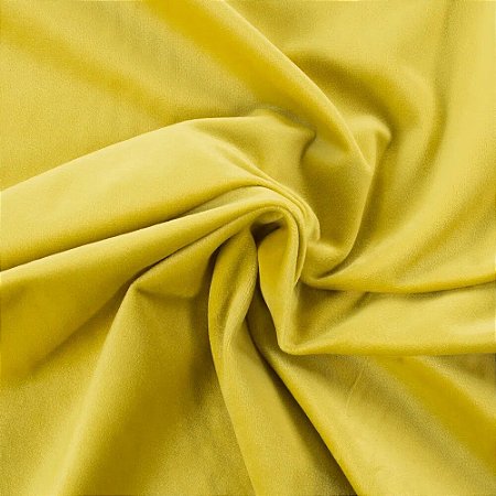 Tecido Para Sofá e Estofado Veludo Inca Amarelo - 04 - INC-04