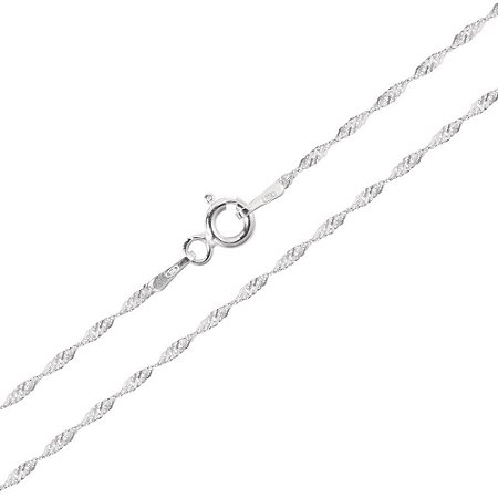 Corrente De Prata Singapura Fina