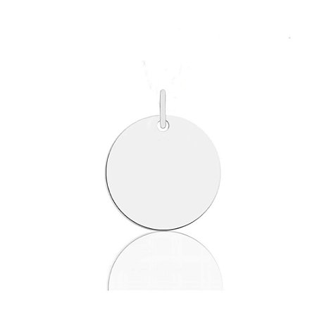 Pingente de Prata Medalha Lisa