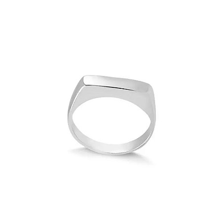 Anel de Prata Dedinho Chapa Lisa