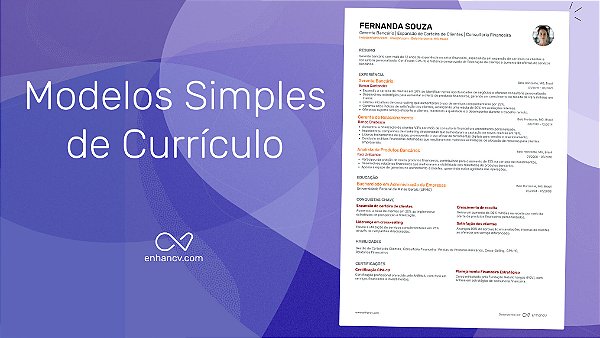 CURRÍCULO SIMPLES SEM FOTO