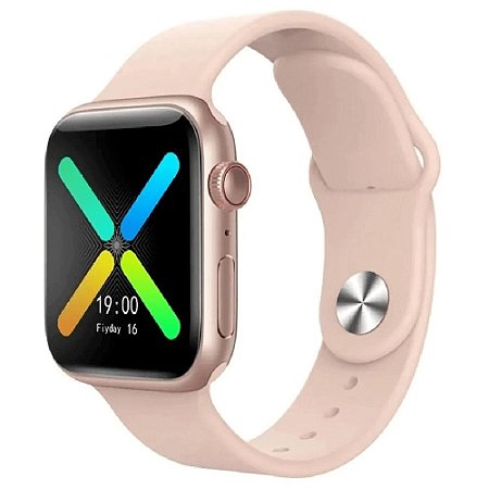 relógio inteligente smartwatch rose