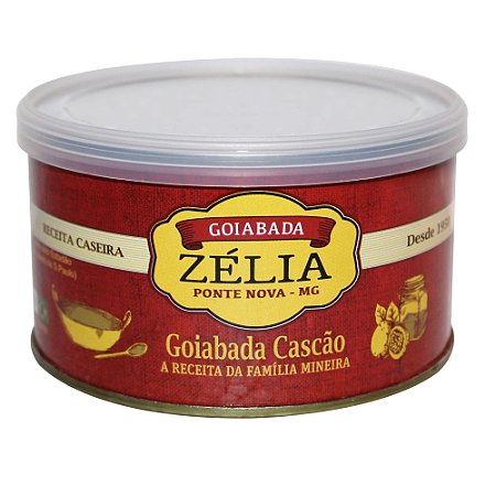 Goiabada Cascão Zélia  400g Cremosa com Açúcar Receita Familiar Mineira