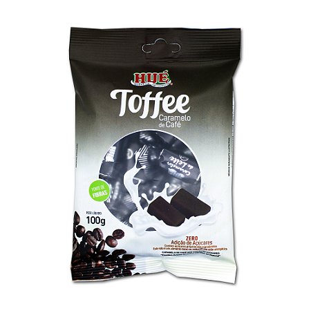 Bala Toffee Caramelo de Café Zero Hué (Sem Adição de Açúcares) Sem Glúten Pacote 100g Diet