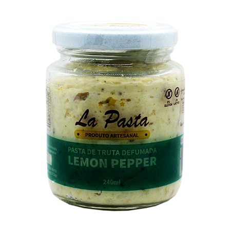 Pasta De Truta Defumada com Lemon Pepper Pote 240ml La Pasta