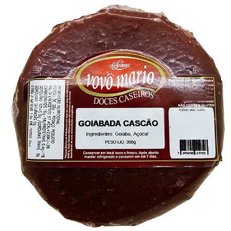 Goiabada Cascão 300g Vovô Mário - Produto com Açúcar Tradicional
