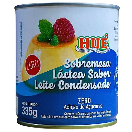 Leite Condensado Diet Hué (Sobremesa Láctea Sabor Leite Condensado Zero) Sem Glúten Lata 335g