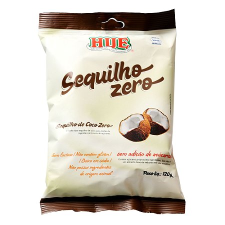 Sequilho de Coco Zero Hué (Sem Adição de Açúcares) Vegano Sem Glúten Sem Lactose 120g