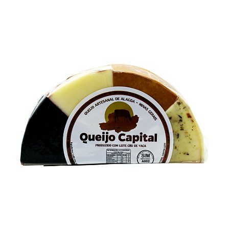 Queijo Capital Artesanal 4 em 1 - Alagoa-MG Meia Peça Aprox. 500g*