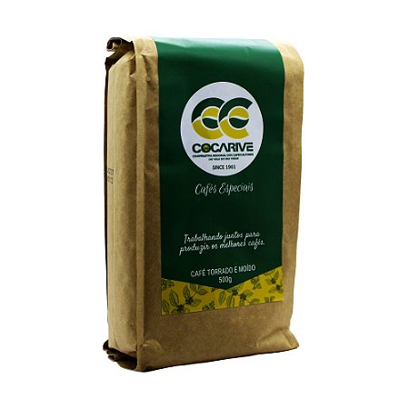 Café Especial Torrado e Moído Cocarive 500g da Região Mantiqueira de Minas 100% Arábica Sem Glúten