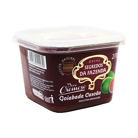 Goiabada Cascão Cremoso 270g com Açúcar Segredos Da Fazenda Tradicional