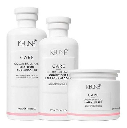 Keune Shampoo + Condicionador + Máscara Color Brillianz