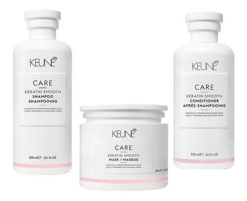Keune Shampoo + Condicionador + Máscara Keratin Smooth