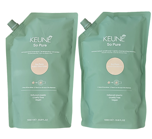 Keune Shampoo + Condicionador So Pure Polish 1000ml