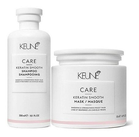 Keune Shampoo 300ml + Máscara 200ml Keratin Smooth