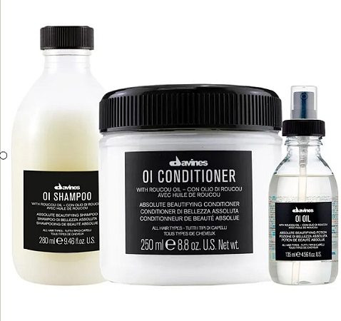 Davines Oi Shampoo + Oi Condicionador + Oi Oil