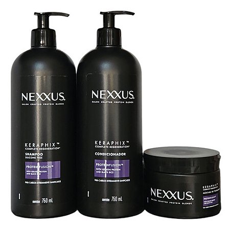 Nexxus Shampoo + Condicionador + Máscara Keraphix