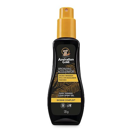 Australian Gold Bronzing Accelerator Dark Tanning  Clear Spray Gel 125g