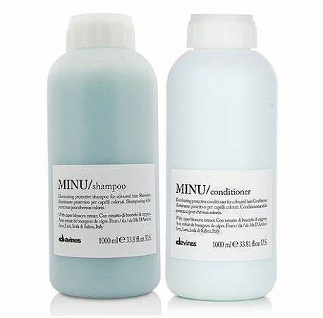 Davines Shampoo + Condicionador Minu 1000ml