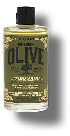 Korres Pure Greek Olive Óleo Nutritivo 3 Em 1 100ml