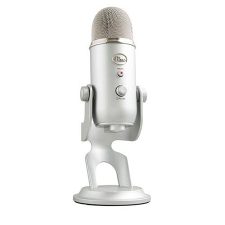 Microfone Blue Yeti Prata