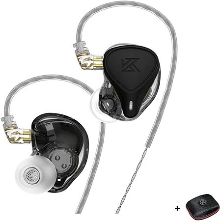 Fone de Ouvido ZEX Pro Preto Sem Microfone