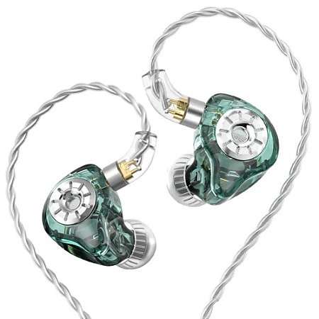Fone de Ouvido TRN ST1 Pro Verde In-Ear Customizavel Sem Mic