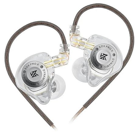 Fone de Ouvido KZ EDX Pro X Cristal In-Ear, Retorno de Palco