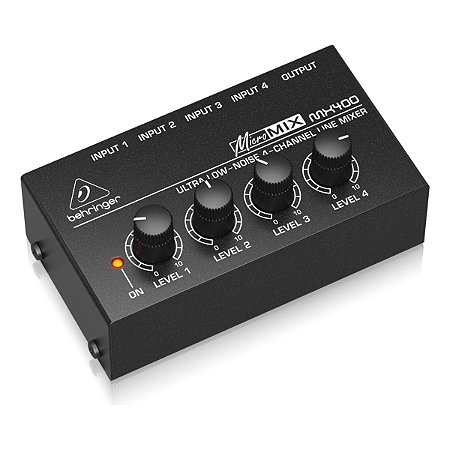 Mixer Compacto Behringer Mx400 Micromix 4 Canais Low Noise