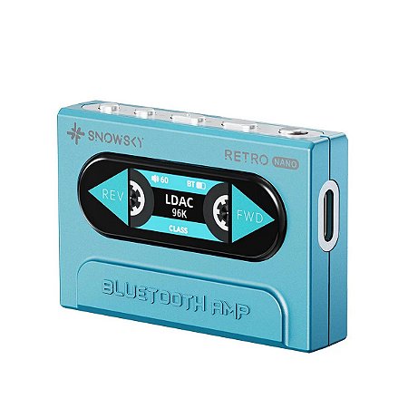 Amplificador / DAC de Fone de Ouvido Fiio Snowsky Bluetooth Retro Nano Azul