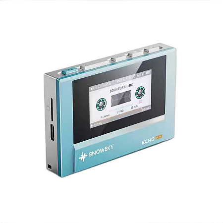 MP3 Player FiiO Snowsky Echo Mini Azul Hi-Res DAC Duplo CS43131 Saída 4.4mm Balanceada Bluetooth 5.3 8GB Vintage